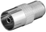 Goobay Adaptor coaxial mama la F mama din metal Goobay (11840)