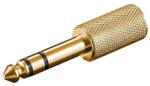 Goobay Adaptor JACK 6.35 mm tata stereo - 3.5 mm mama stereo Gold Goobay (11062) - habo