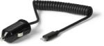 eSTUFF Alimentator incarcator iPhone Lightning Apple 5V 1A intrare 12V/24V cablu 1m eSTUFF (ES80161-BLACK) - habo