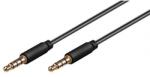 Goobay Cablu audio Jack 3.5 mm 4 pini 1m Goobay (63826) - habo