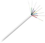 Cabletech Cablu pentru telefon sau alarma YTDY 8x0.5mm 1m liniar alb Cabletech KAB0553 (KAB0553)