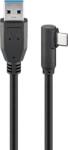 Goobay Cablu USB Type C tata la USB A 3.0 tata unghi 90 grade 1m Goobay (66501)