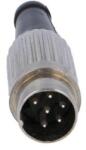 DELTRON Mufa DIN tata 6 pini 240 drept pe cablu lipire 34V DELTRON 610-0600 (610-0600)