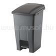 PLANET Szemetes kuka pedálos műanyag 50 literes antracit/fekete UP227-216 (PLANET_63661) (PLANET_63661)