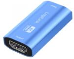 LogiLink HDMI repeater, 20m, 8K/60Hz, HDCP 2.3, Alu, kék (HD0064) (HD0064) - aqua