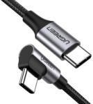 UGREEN Cablu date/incarcare UGREEN US255 Angled, USB-C - USB-C, 60W, 3m