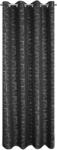 Eurofirany Függöny EVI Eurofirany 140 x 250 cm fekete gyűrűk (432643)