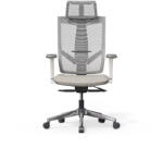 FlexiSpot Ergonomikus irodai szék BS6, Szürke- fejlett ergonómiai kialakítás, állítható fejtámla és kartámasz, hálós háttámla, hosszú távú ülőmunkához (BS6G)