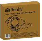 Ruhhy Nagynyomású tisztító tömlő, csatornatisztító, csövekhez, térkövekhez, 20 méter hosszú, 138 bar (FSI18323)