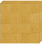 Teno 30x 3D Teno® Tapétacsomag, 14.7 nm felület, öntapadó, falra/mennyezetre, vízálló, könnyen szerelhető, modern design, 70x70 cm, sárga/arany (TENO2418S30)