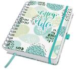 Sigel Naptár, A5, heti, dátumozatlan, kemény borító, SIGEL „Jolie, Mint Inspiration (SIJP201)