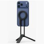 UNIQ Arcus MagSafe selfie/tripod állvány kulcstartóra akasztható résszel fekete (UNIQ-ARCUS-CARBVOLT)