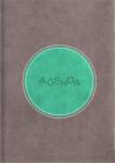 Dayliner Naptár, tervező, A5, napi, DAYLINER „Central, szürke-türkiz (NCEA5SZTU)