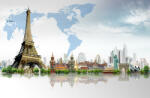  Matrica tapéta Monuments - Eiffel-torony, 250 x 150 cm