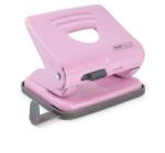 Rapesco Lyukasztó, kétlyukú, 25 lap, fém, RAPESCO „825, világos rózsaszín (IR1358)