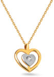 Heratis Forever Kéttónusú gyémánt nyaklánc Szív 0, 0150 ct ALBR063