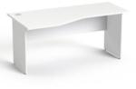 MAYAH Íróasztal, íves, balos, laplábbal, 160×80 cm, MAYAH „Freedom SV-24, fehér (IBXA24F)