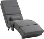 Homcom Masszázsfotel 8 vibrációs ponttal és fűtéssel, 5 üzemmóddal, időzítővel és távirányítóval, szürke
