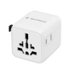 GEMBIRD TPA-INT-01-W Utazó adapter fehér (TPA-INT-01-W)