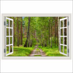  Falmatrica Ablak Út, erdő, nyár, 200 x 135 cm