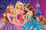  Öntapadós tapéta Barbie hercegnők, 350 x 250 cm
