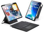 Dux Ducis IPAD Air 13 (2025) DUX DUCIS caz în picioare, efect de piele FLIP, suport pentru creioane, BLACK (GP-151169)