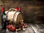  Öntapadós tapéta Összetétel56 Bor, szőlő, hordó, pince, 250 x 200 cm