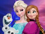  Matricás tapéta Elsa, Anna and Olaf, 250 x 150 cm