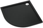 Schedline Sharper Black Mat cădiță de duș semirotundă 90x90 cm negru 3S. S1O-9090/C/MG (3SS2O9090CMG)