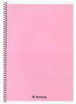 Fortuna Spirálfüzet vonalas FORTUNA Monocolor A/4 70 lapos pasztell rózsaszín (01.02141) - vectraline
