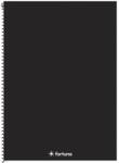 Fortuna Spirálfüzet kockás FORTUNA Monocolor A/4 70 lapos fekete (01.08674) - vectraline