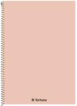 Fortuna Spirálfüzet kockás FORTUNA Monocolor A/4 70 lapos pasztell barack (01.08676) - vectraline