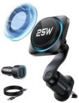 ESR OMNILOCK CRY0BOOST autós tartó szellőzőre, Qi2 + autós töltő, FEKETE GP-180368 (GP-180368)