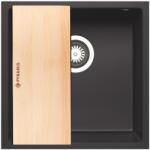 Pyramis Tetragon függesztett kamra 40x40 cm fekete 070229811D (070229811D)