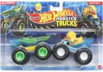 Mattel Hot Wheels Monster Trucks: Wave Wrecker vs Duck N' Roll kisautó 2db-os csomag 1/64 - Mattel (FYJ64/JHY83) - jatekshop