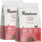 Applaws Applaws Adult Chicken with Extra Duck száraz macskaeledel 2x7, 5 kg