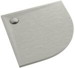 Schedline Libra Cement Stone félkör alakú zuhanytálca 80x80 cm cement 3SP. L1O-8080/CT/ST (3SPL1O8080CTST)