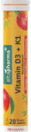 Altapharma pezsgőtabletta D- és K-vitaminnal - 20 db
