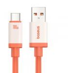 Baseus Cablu Date si Incarcare USB-A - USB-C Zero Degree Series, 100W, 2m, Rosu