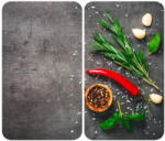 Maximex Edzett üveg tűzhely fedőlap szett 2 db-os 52x30 cm Rosemary - Maximex