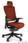 UNIQUE WAU 2 FAB ergonomikus irodai szék, fekete váz - téglavörös szövet