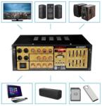  Karaoke erősítő 2 csatornás USB/SD/BLUETOOTH/FM 2x45W (HIFI054)