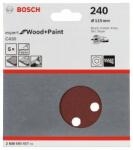 Bosch Accessories Expert for Wood 2608605657 Excenter csiszolópapír Tépőzárral, Lyukas Szemcsézet 240 (Ø) 115 mm 5 db (2608605657) (2608605657)