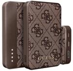 CG Mobile Guess 4g Leather Metal Logo Vésztöltő Usb+type-C Aljzat 5000mah, Gyorstöltő, Barna