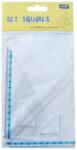 Educa Vonalzókészlet, háromszög 10 cm és 14cm, ( 45°/60° ) 2 db/bliszter Educa (000009817)