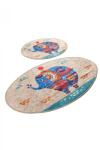  Set 2 covorase baie ovale, Chilai Home, Etnic Covor baie