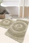  Set 2 covorase baie bumbac, Alessia Home, Baum Stone Covor baie