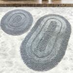  Set 2 covorase baie bumbac, Alessia Home, Macoroni Grey Covor baie