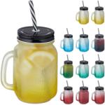 Relaxdays Pahare colorate Relaxdays cu capac, set de 12 (10101410) Pahar