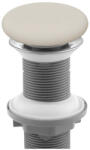 CeraStyle Klikk - klakk leeresztő - MATT BÉZS - porcelán- túlfolyó NÉLKÜLI mosdókagylóhoz- 5/4"- Ø 73 mm (BD05803080214831) - globalvivamarket